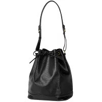 Louis Vuitton Noe Hobo Drawstring Shoulder Bag Epi Leather Noir Black